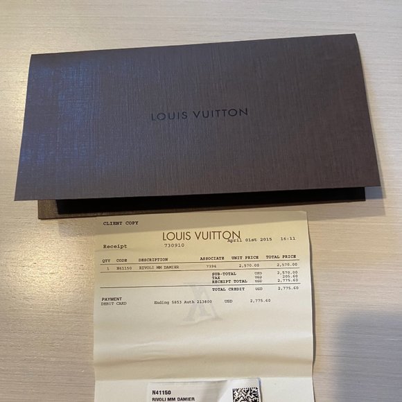 Louis Vuitton Rivoli MM Damier Ebene Satchel | Like New Condition - Picture 6 of 6